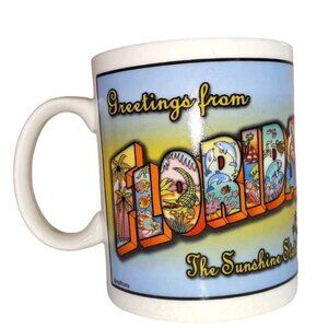 Large mug "Greetings from Florida, the Sunshine State" non-branded, Great condit